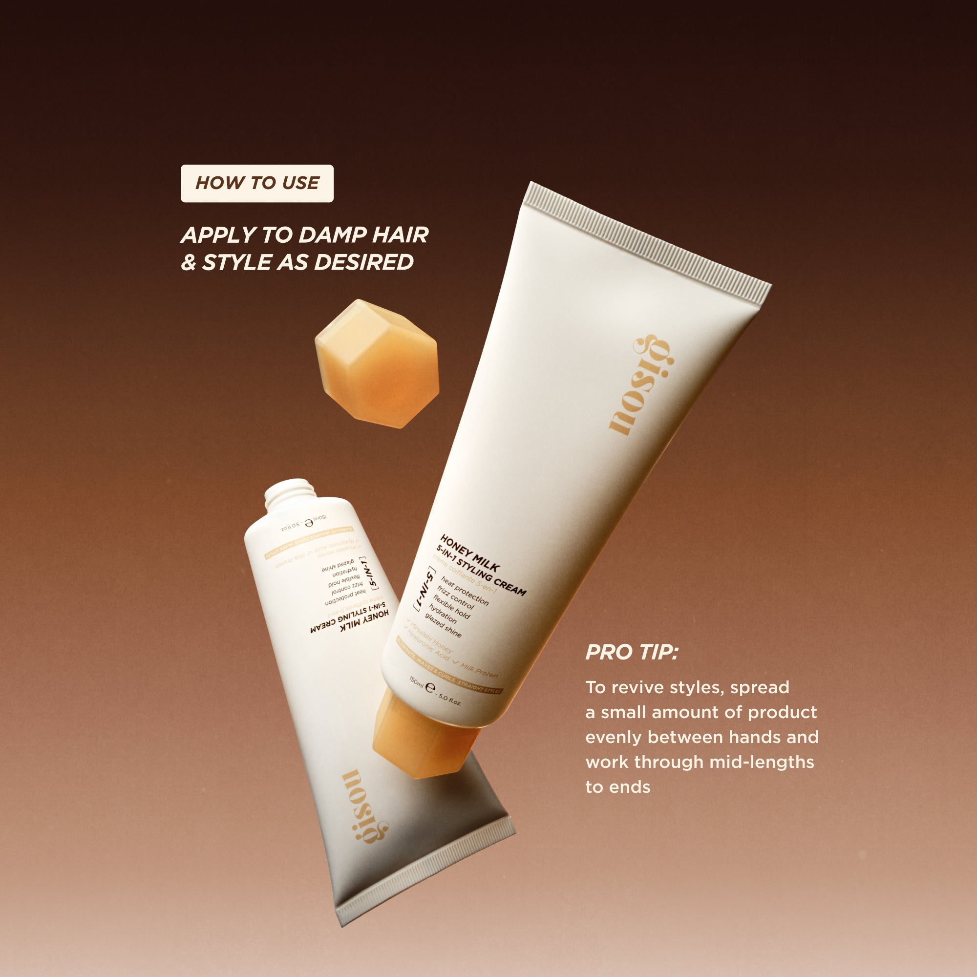 Crema de Peinado 5-en-1 Honey Milk™