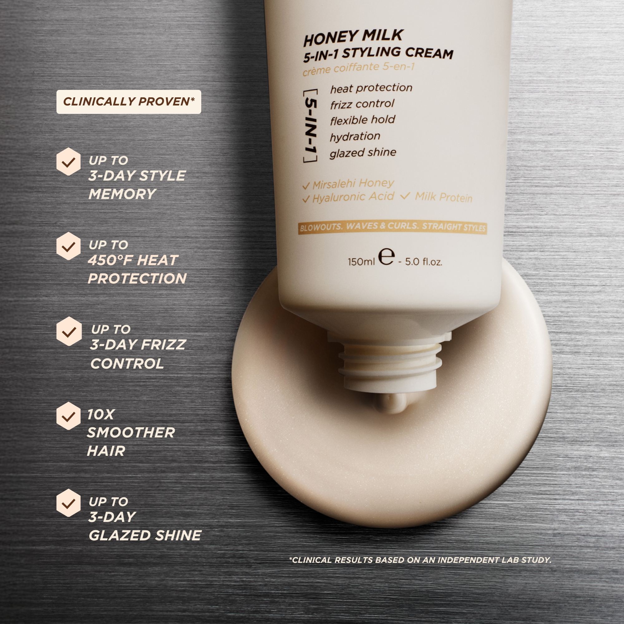 Crema de Peinado 5-en-1 Honey Milk™